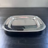 Plat en métal argenté
