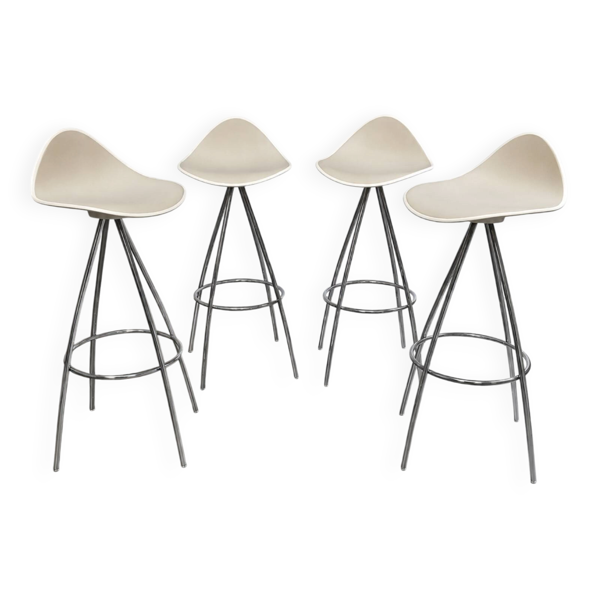 Set of 4 Onda bar stools – Stua – design by Jesús Gasca – Spain –