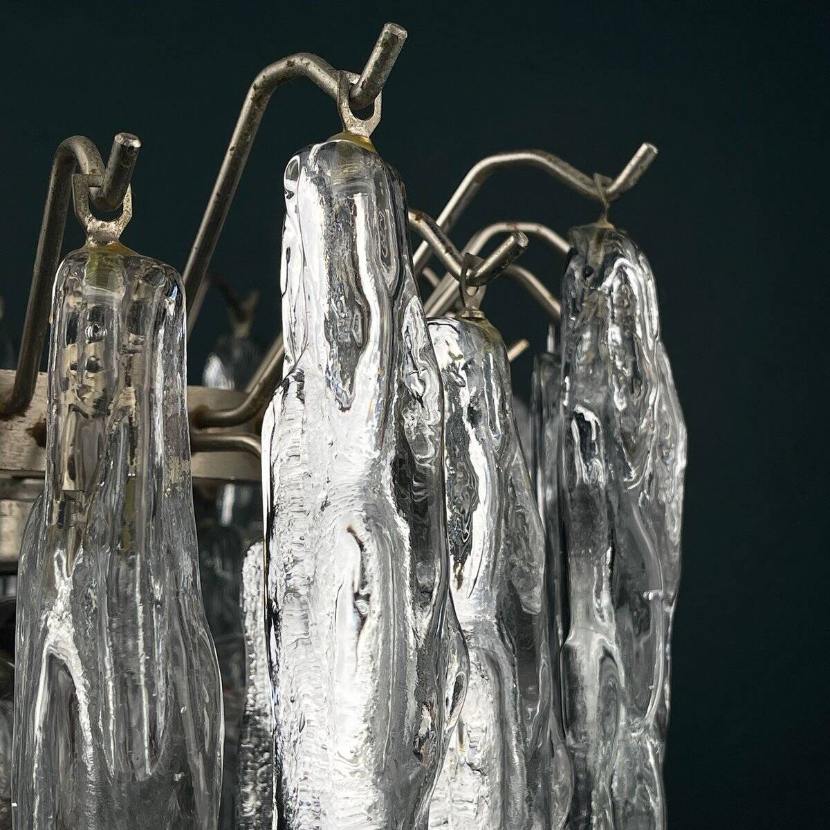 Murano glass chandelier attributed to J. Kalmar, Austria, 1960s.