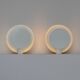 Pair wall lamps lumiance planeta 80s