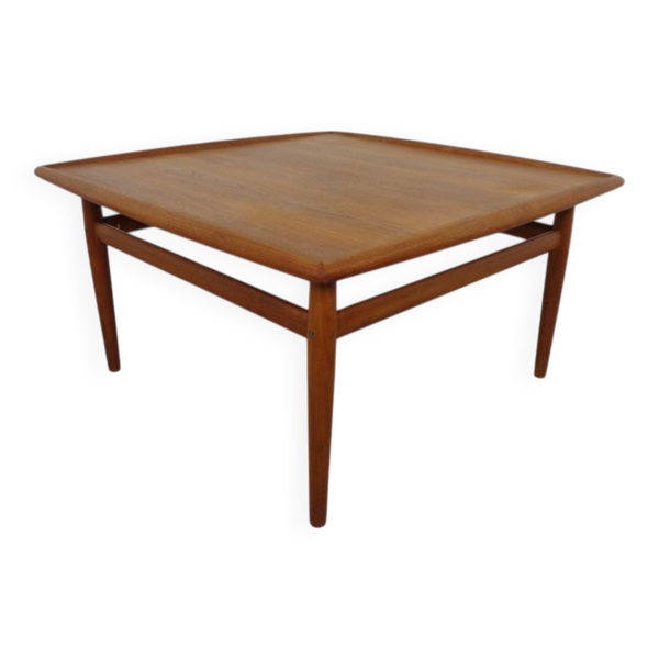 Large Danish Teak Coffee Table by Grete Jalk for Glostrup, 1960s