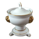 White porcelain covered pot