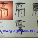 Baumann 1935/39 bistro armchair known as "office" armchair, original condition,