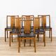 Ensemble de 6 chaises scandinaves par Jacques Hauville - 1960