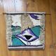 Handmade wall tapestry – eye/mountains pattern