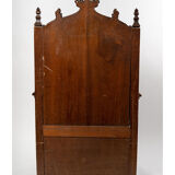 Neo-Gothic walnut armchair, nineteenth century