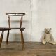 Brutalist primitive style wooden chair