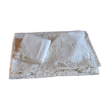 Hand embroidery tablecloth 170x260 + 12 matching towels