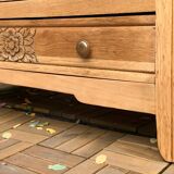 Art deco raw oak chest of drawers 1930
