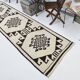 3x12 Rug For Hallway Brown Beige Turkish Runner Rug, 92x364Cm SK 18273