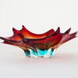 Platter, Murano glass, Italian design, 1970s, production: Italy