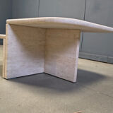 Pair of vintage travertine coffee tables or side tables, 1970s