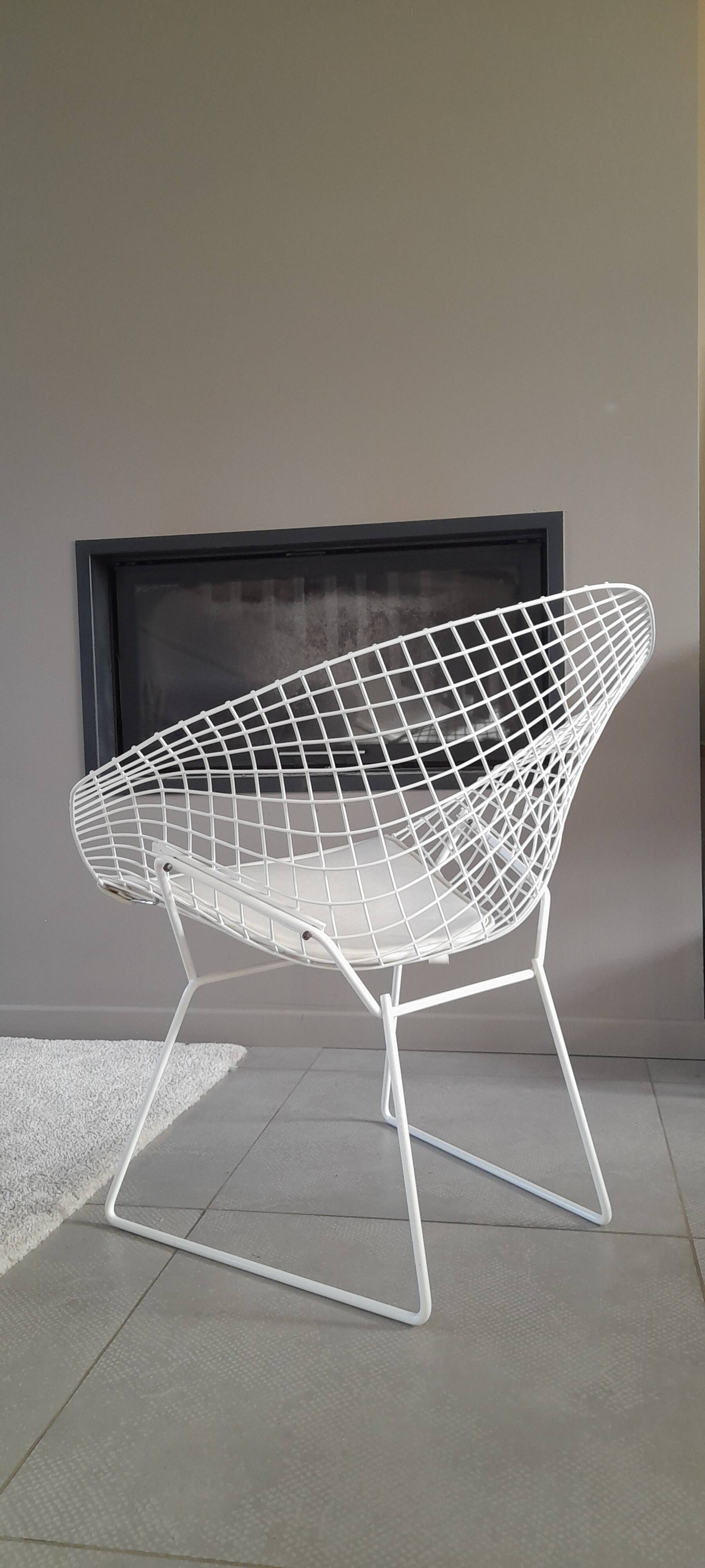 Fauteuil diamant vintage Knoll Harry Bertoia