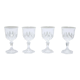 Series of 4 glasses with vintage liqueur cristal d'Arques
