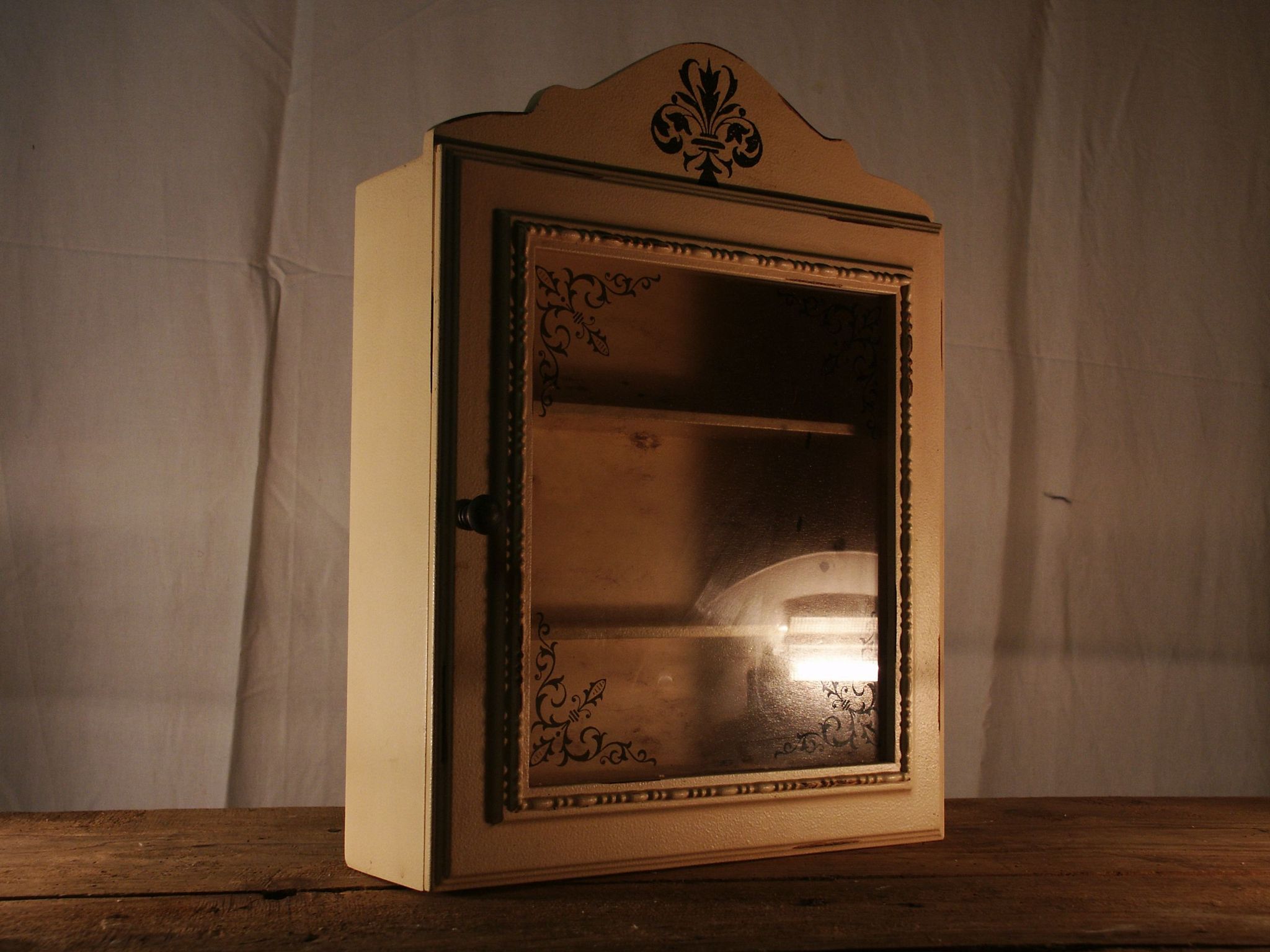 Wooden wall display case