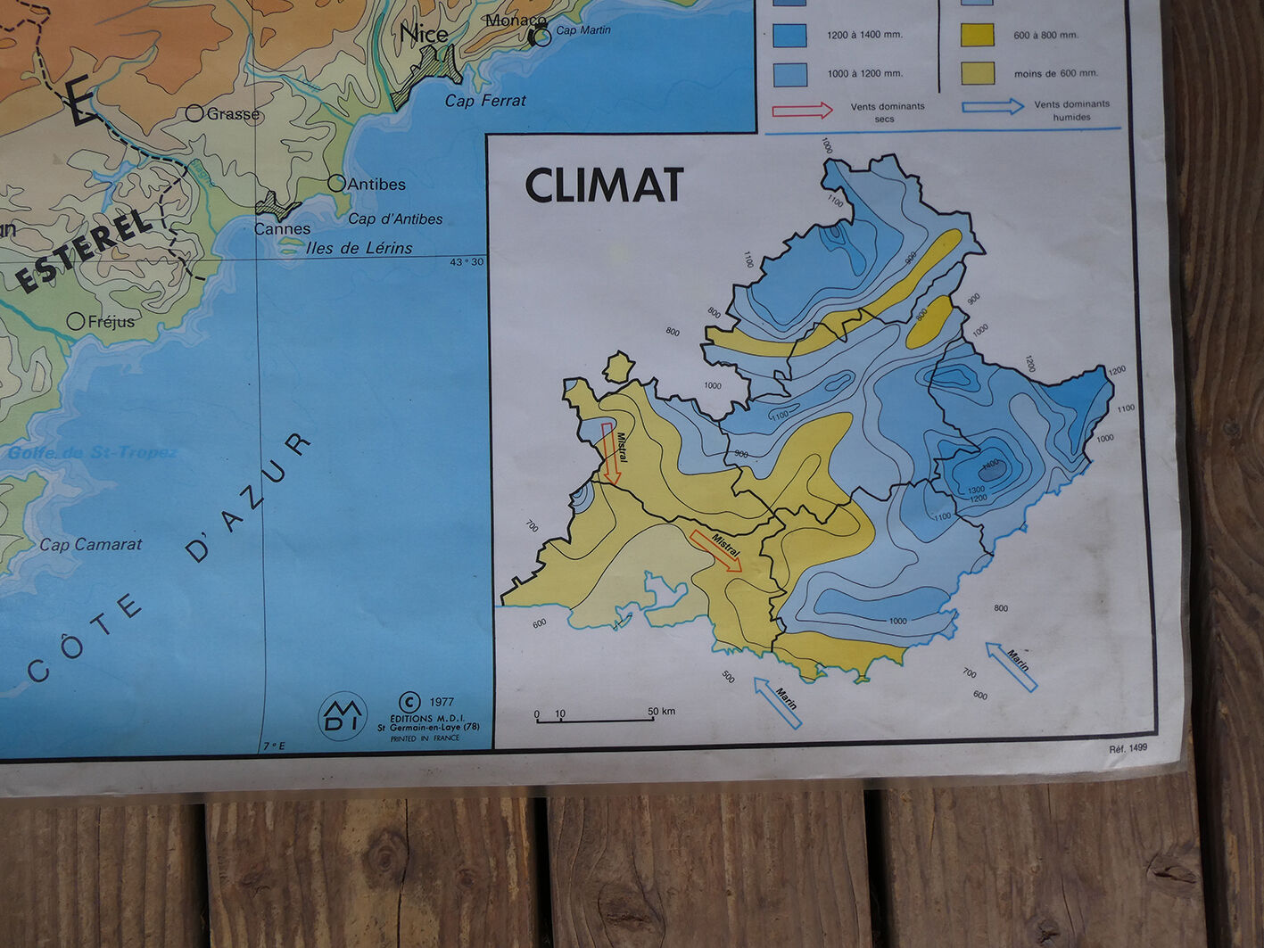 School map "Provence - Côte d'Azur"