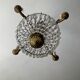 Balloon chandelier in bronze and grapevines 8 lamps