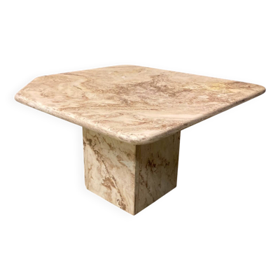 Table basse/table d'appoint en marbre vintage des années 1970