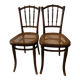 Pair of Canned Thonet chairs