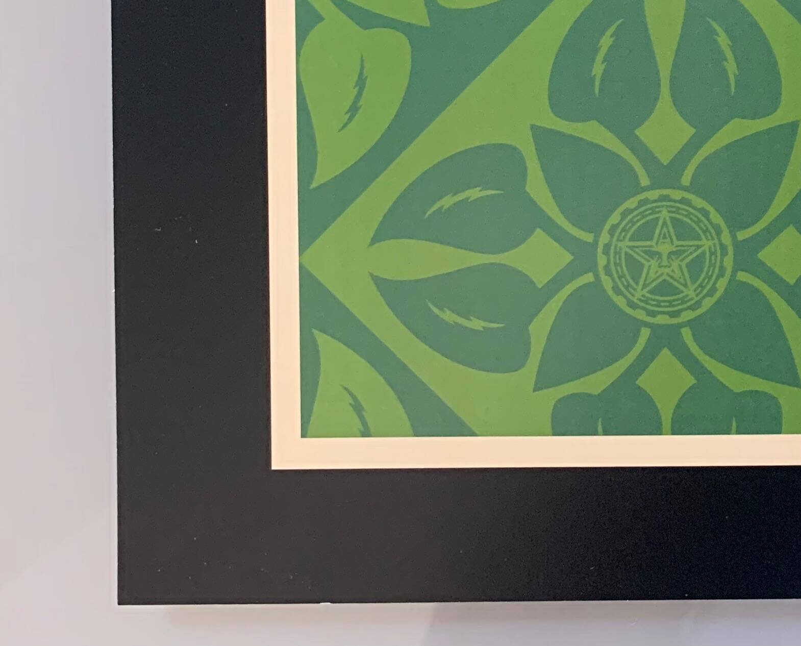 Shepard fairey "obey" earth day monkey pod green