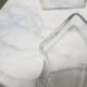 Vintage aperitif serving tray in brass and glass