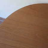 Scandinavian light wood round table