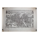 Reproduction vintage, Lutetia Parisiorum Urbis, 1618, d'après Sebastian Munster, 105 x 73 cm