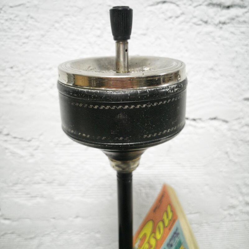 Standing ashtray with magazine holders