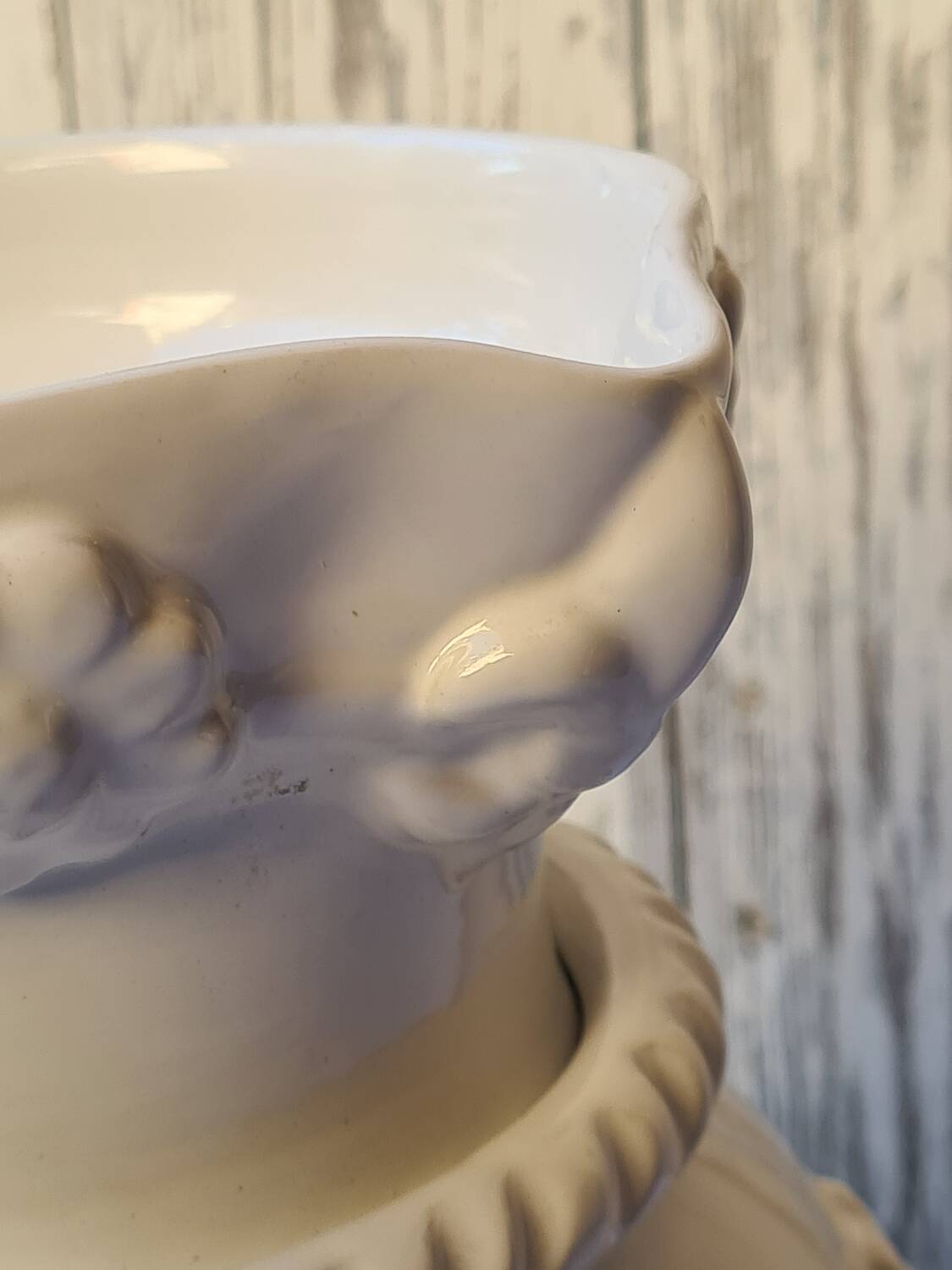 Émile Tessier white ceramic pitcher