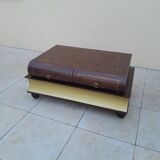 Vintage coffee table in the shape of an old book from the 80s