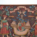 Vintage tapestry in the style of the Middle Ages