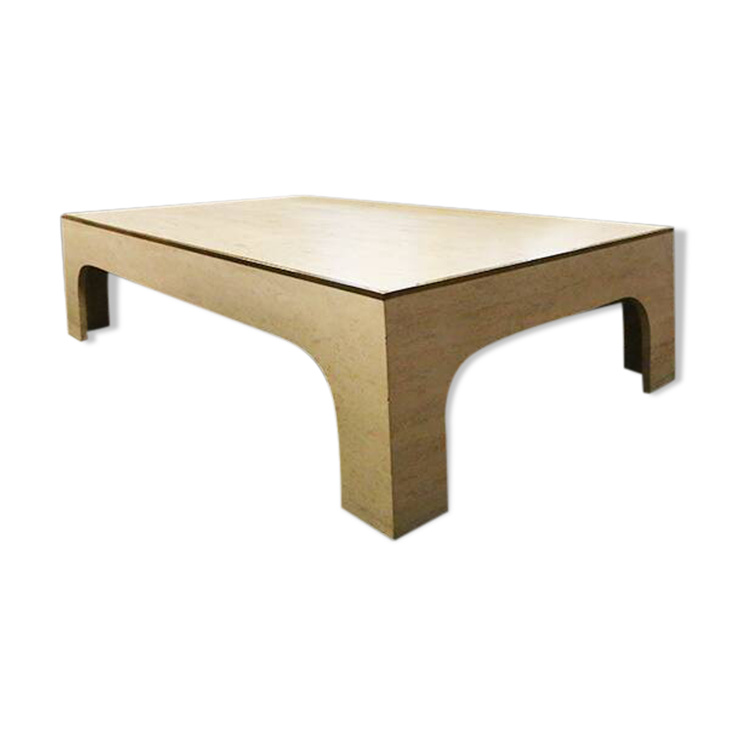 Willy Rizzo travertine coffee table