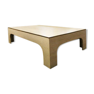 Table basse en travertin Willy Rizzo