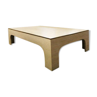 Table basse en travertin Willy Rizzo