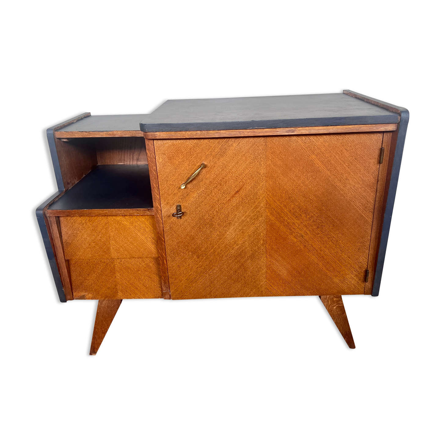 Meuble tv enfilade vintage pieds compas