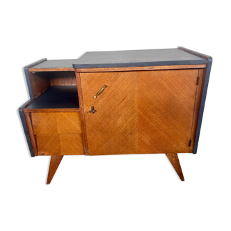 Vintage sideboard TV cabinet with compass feet