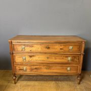 Commode d'époque Louis XVI en Noyer Blond