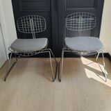 Beaubourg chairs in steel and fabrics by Michel Cadestin and Georges Laurent - 1976