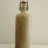 Glazed stoneware bottle - beige