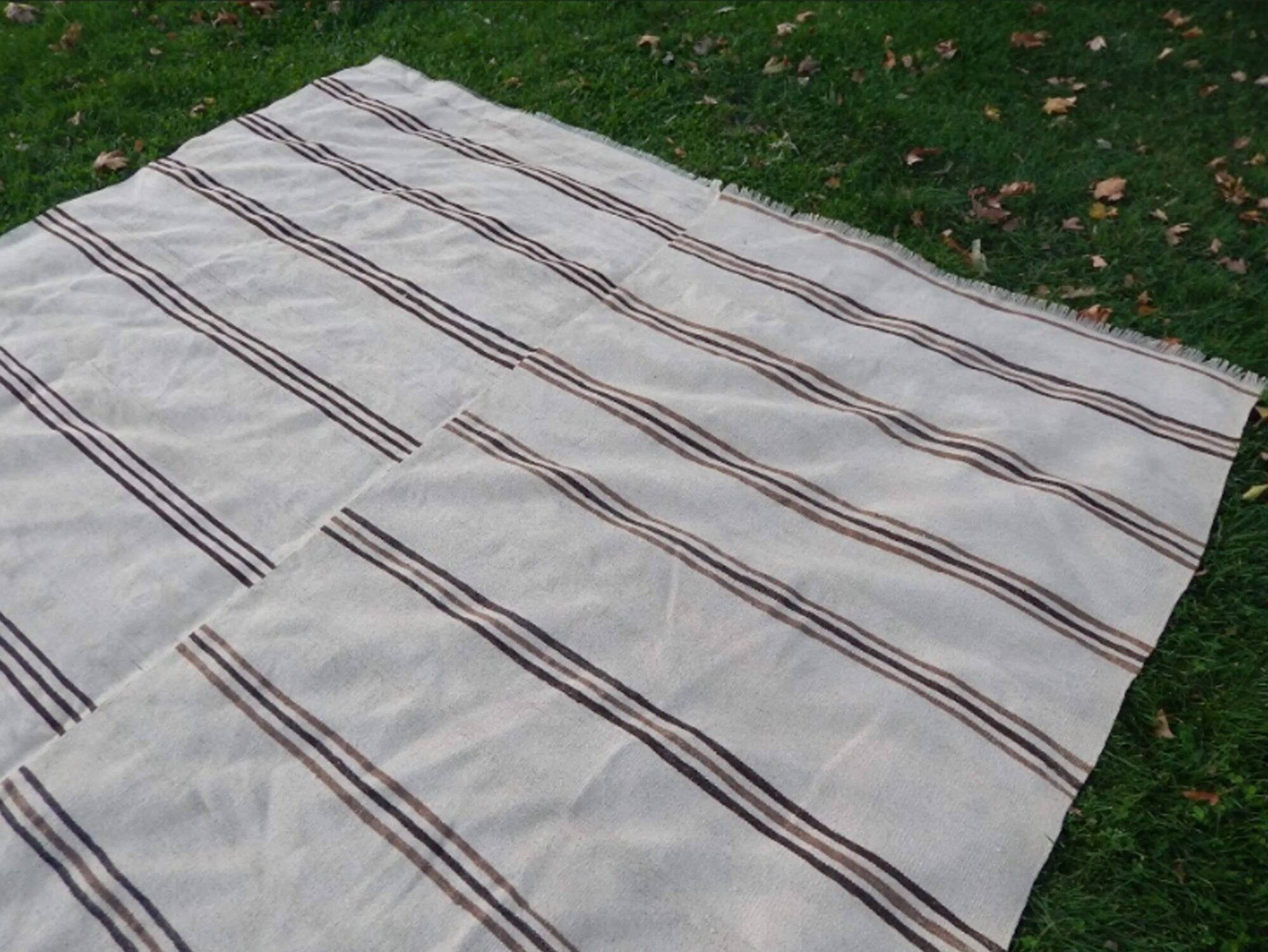 Tapis Kilim turc vintage tissé main