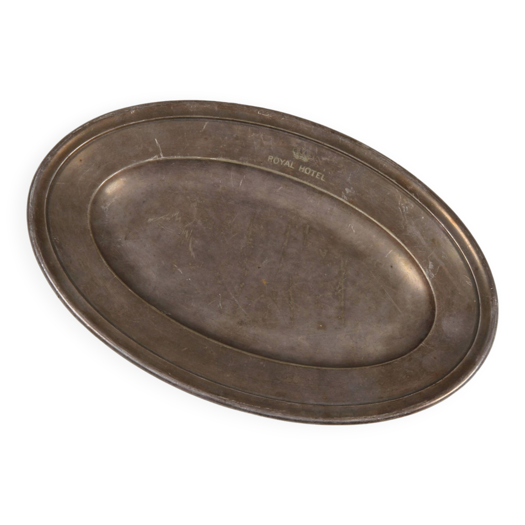 Christofle white metal dish