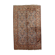 Vintage indian carpet tabriiz handmade 126cm x 188cm 1960s, 1c736