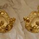 Baroque Style Mid-Century Brass Swedish Sconces