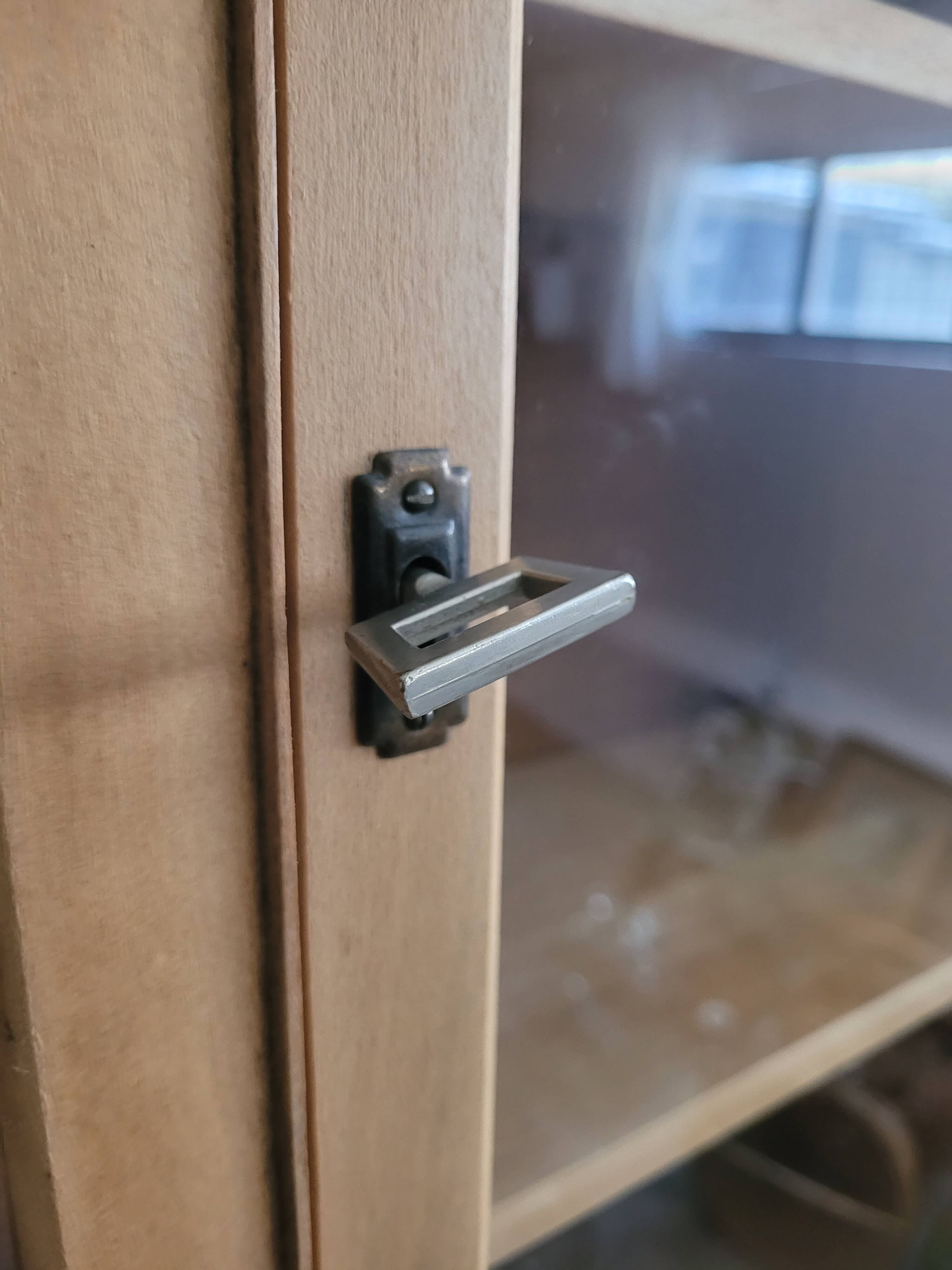 Antique English secretary display cabinet