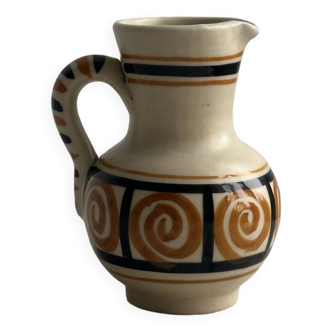 Small pitcher - hand painted ceramic milk jug from Spain.