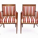 A pair of antique armchairs from the late 19th century, France. After renovation.