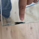 Large liftable/modular coffee table "Up & Down" vintage – Italian design glass & chrome