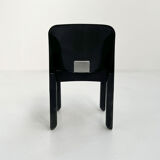 Chaise Universale noire modèle 4867 par Joe Colombo pour Kartell, 1970