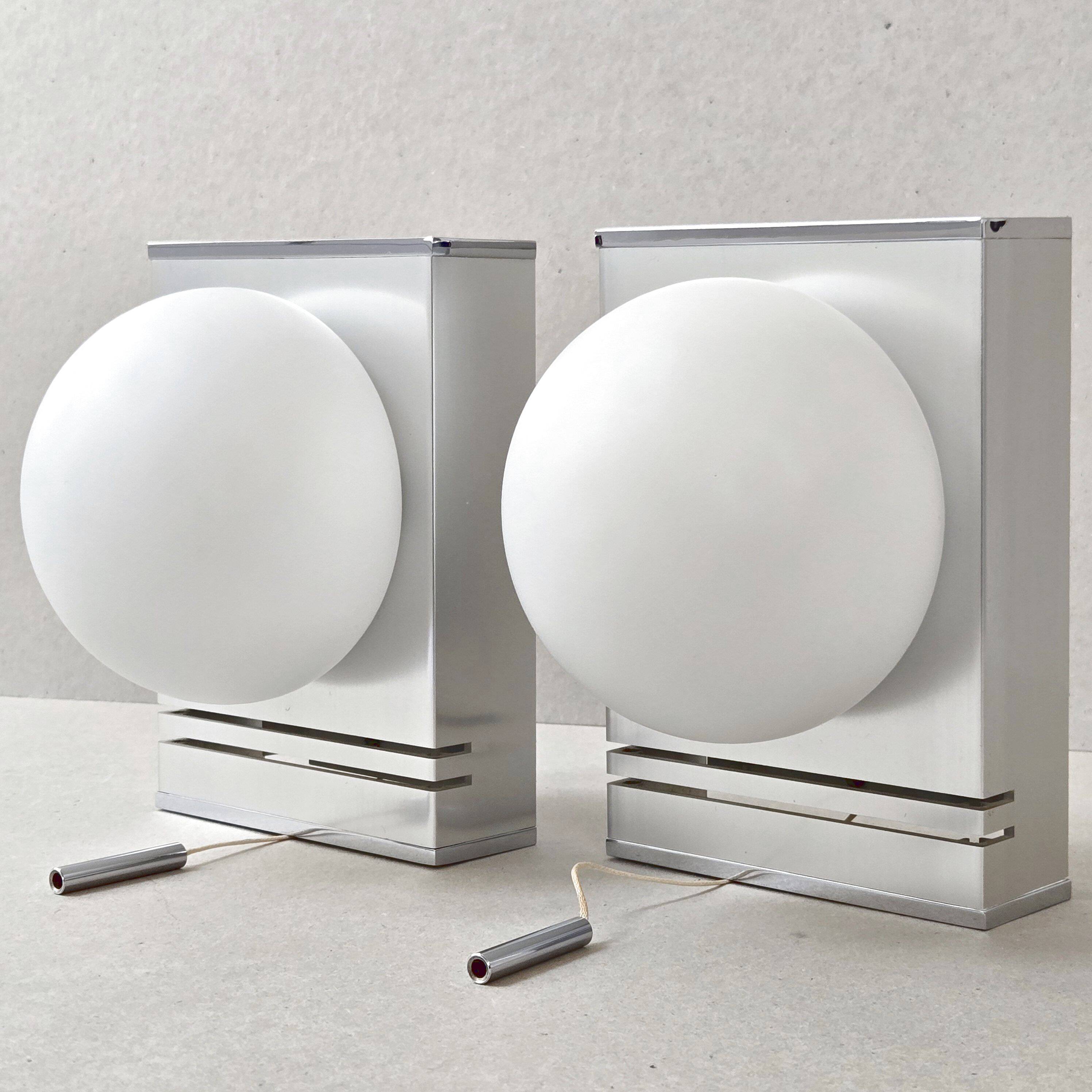 Pair of vintage 1970 wall lights