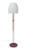 Chrome metal floor lamp opaline triplex Lidokov ex Czechoslovakia